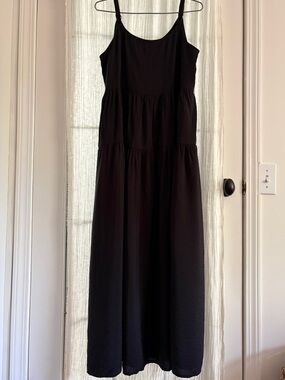Black Tiered Sleeveless Maxi Dress - Classic Women’s Dress
